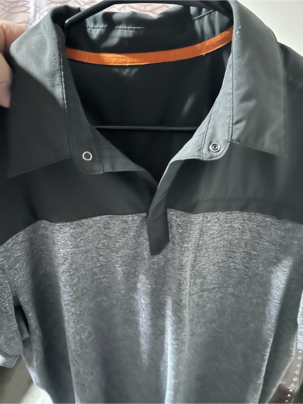 5.11 Tactical Two-Tone Gray Polo with Orange Trim